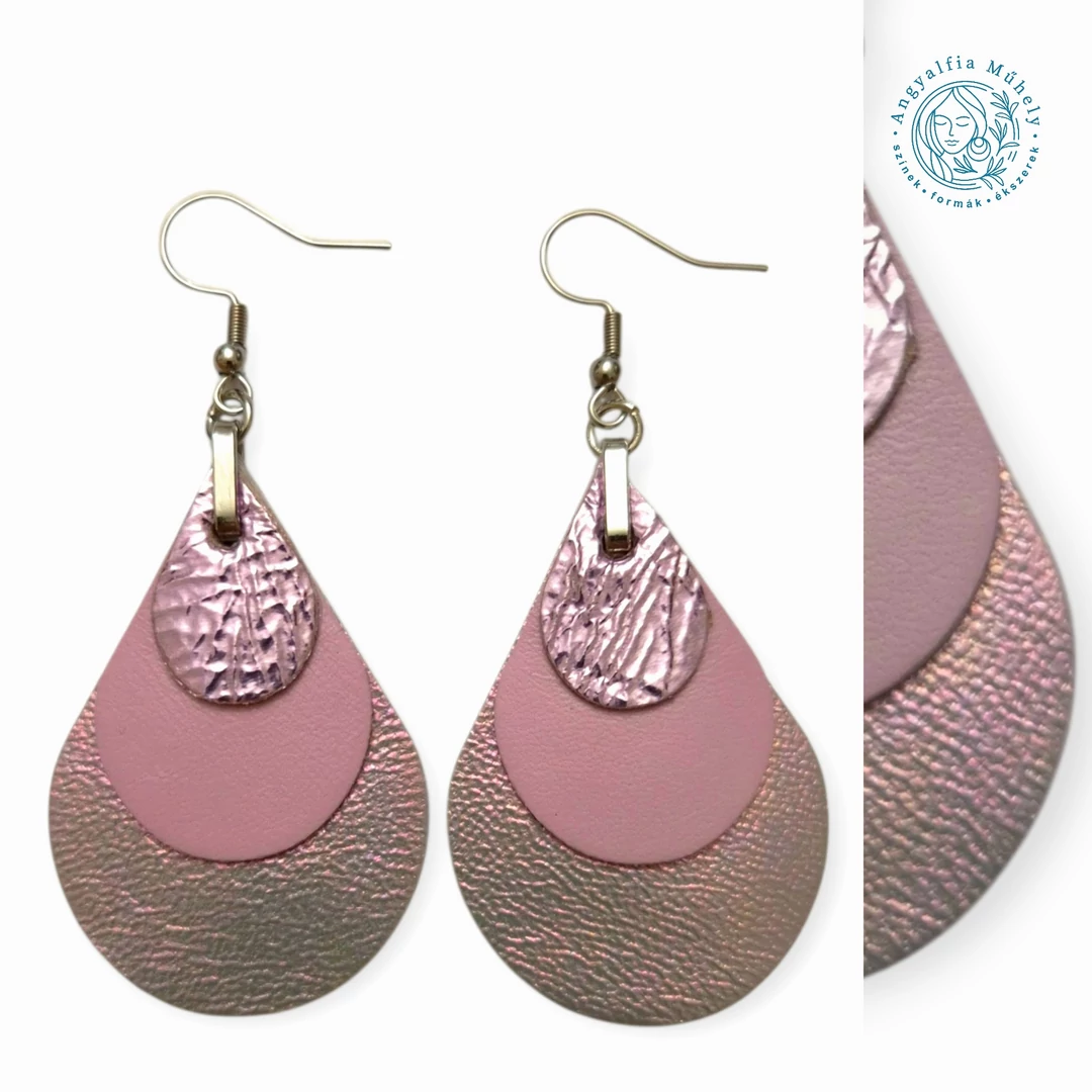 Mályva-lila színjátszós selyemcukor bőrékszer