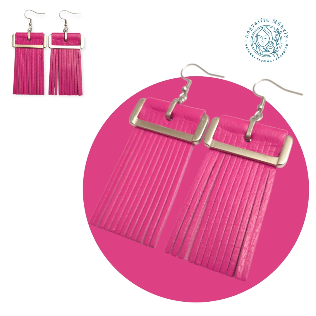 Pink statement bőrékszer