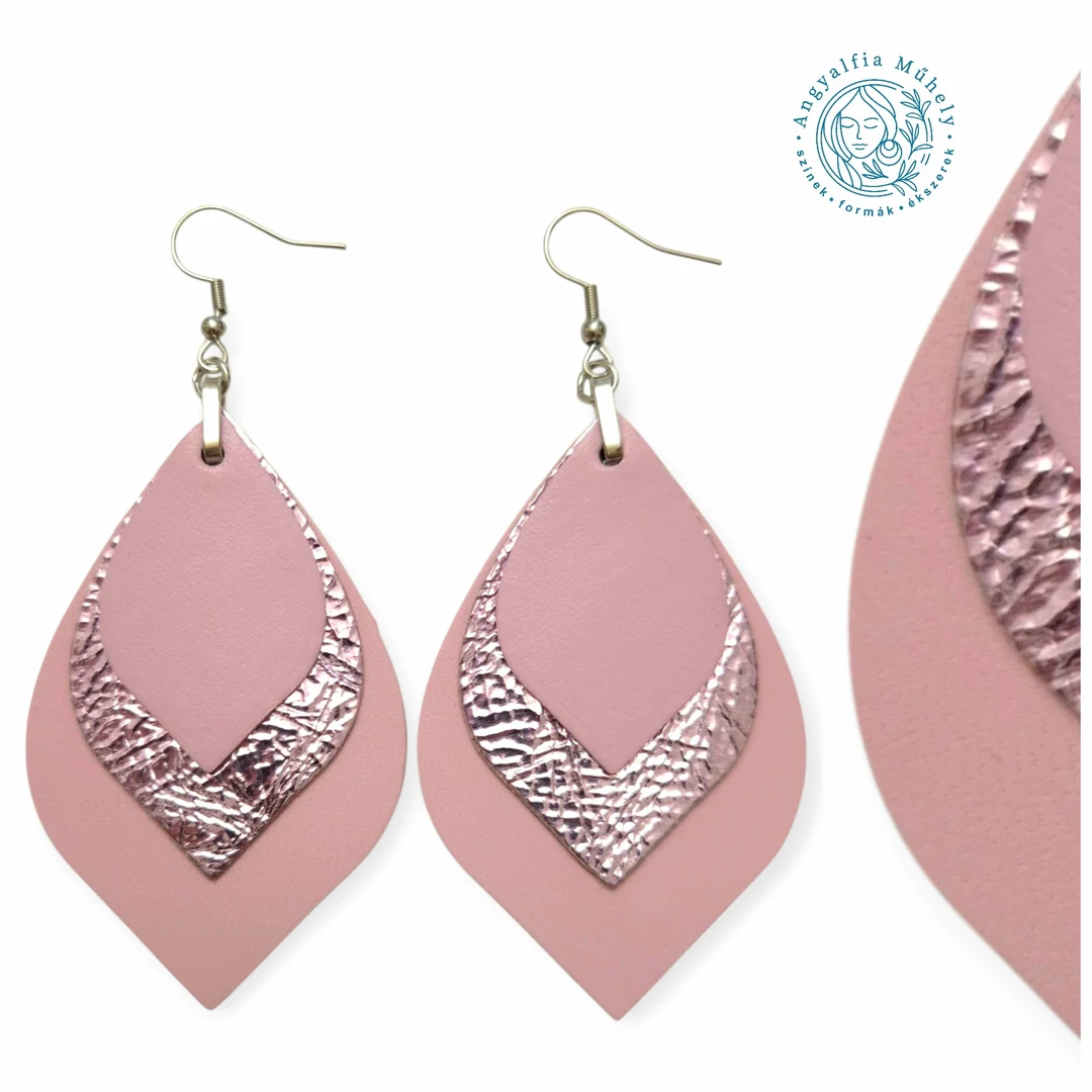 Mályva selyemcukor - levél bőrékszer