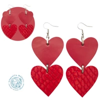 Kisszívem bőr fülbevaló