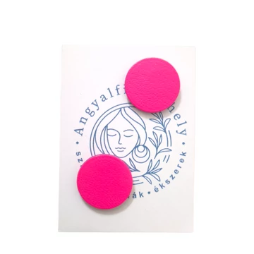 Neon pink bedugós fülbevaló