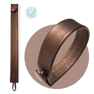 Bronzbarna bőr karkötő