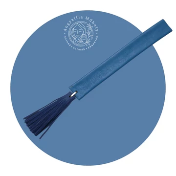 Olvasni jó! Kék bőr könyvjelző