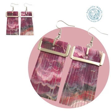 Virágnyelven festmény - statement bőrékszer