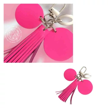 Neon pink táskadísz és kulcstartó
