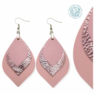 Mályva selyemcukor - levél bőrékszer