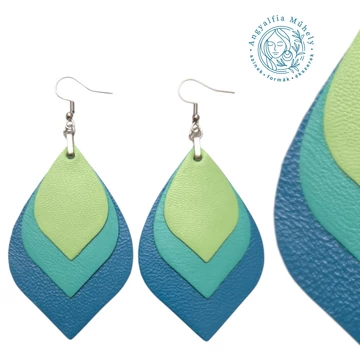 Levél bőrékszer, csodaszínekben