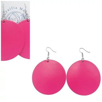 Pink minimalista fülbevaló