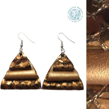 Bronz piramis bőrékszer