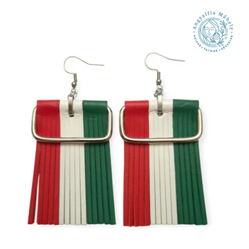 Trikolor statement bőrékszer