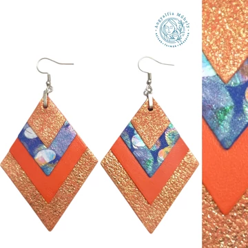 Kagylók a tengerben rombuszékszer