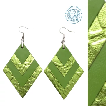 Fénylő zöldalma - rombuszékszer