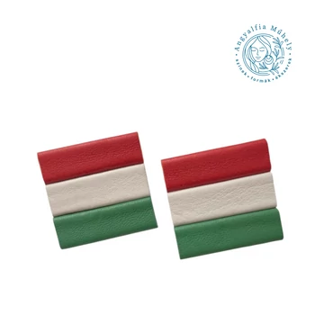 Trikolor bedugós bőrékszer