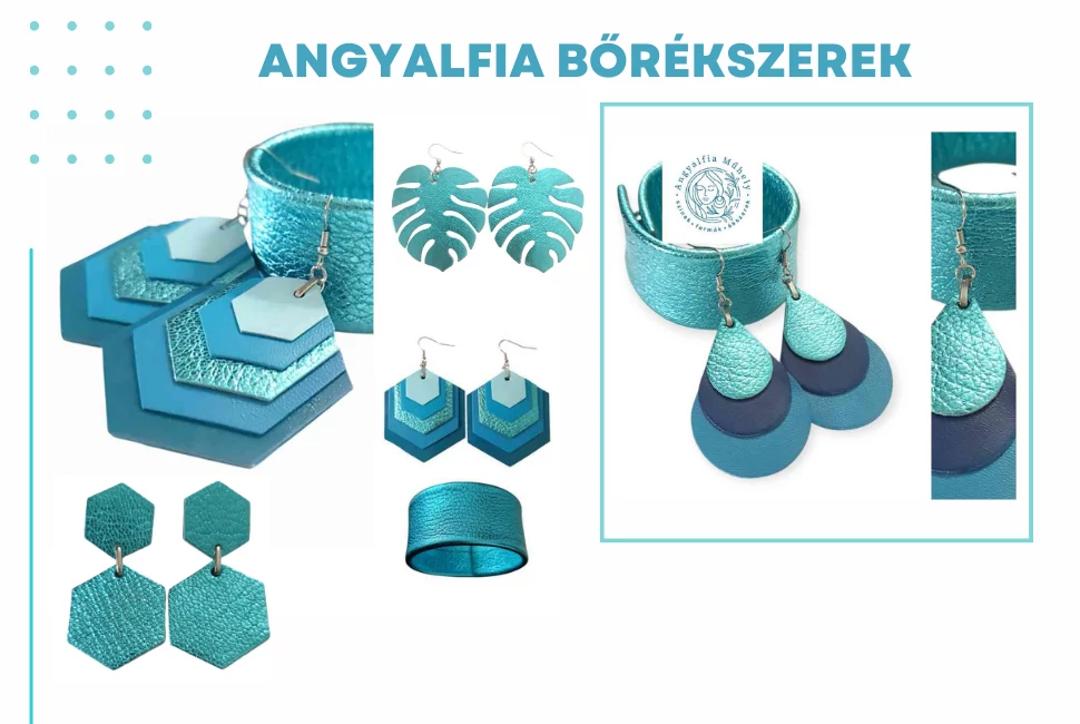 Türkiz bőrékszerek